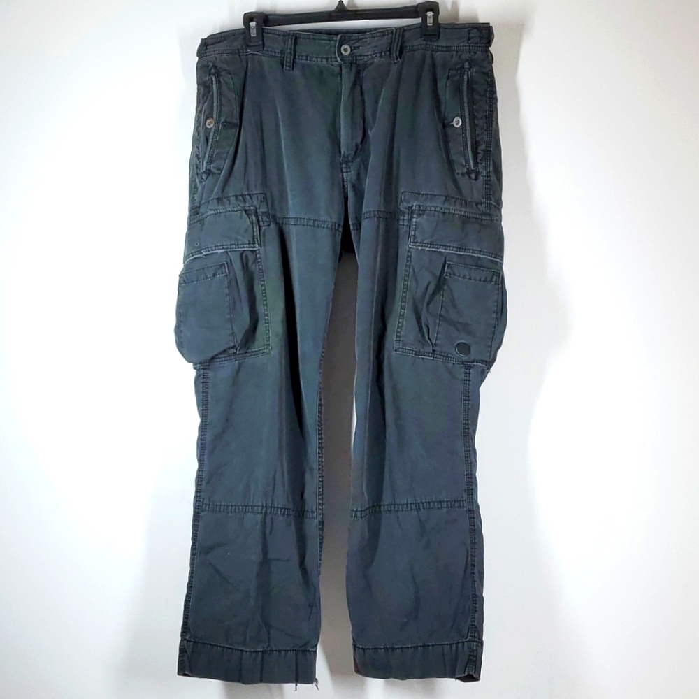 Vintage Polo Ralph Lauren Cargo Pants Black Utility 38x30